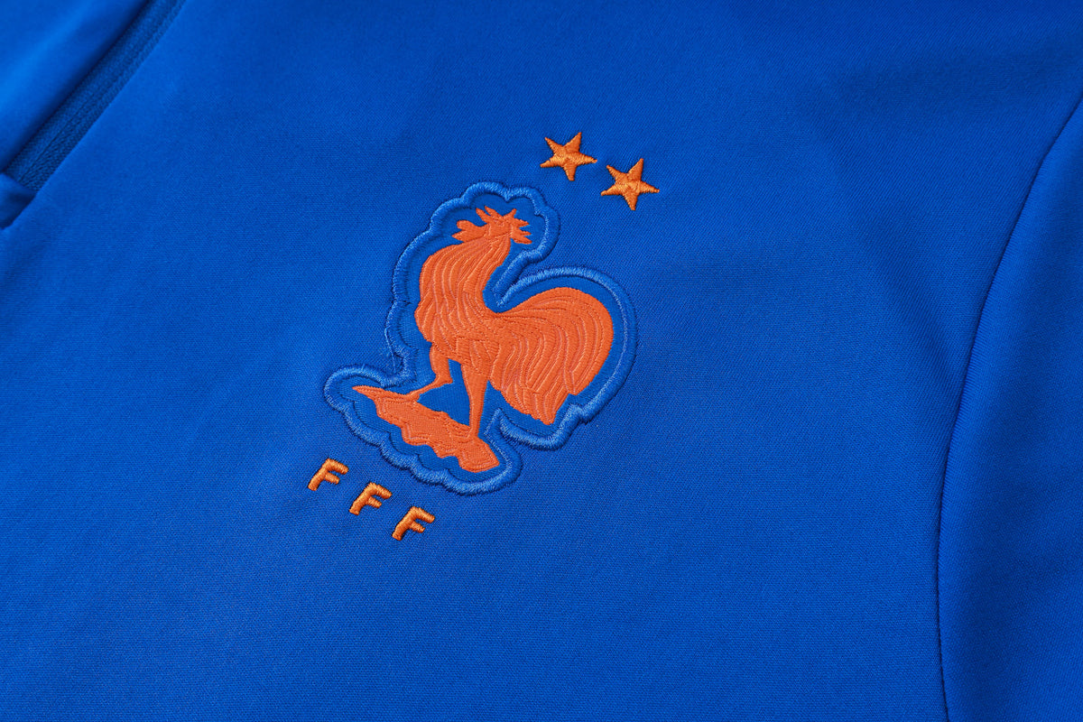 2026 France Blue Half Zip Training Suit Adults Or Children