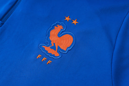 2026 France Blue Half Zip Training Suit Adults Or Children