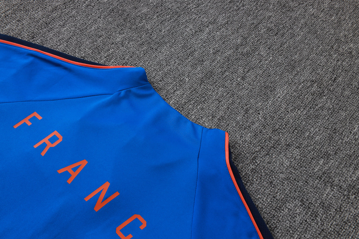 2026 France Blue Half Zip Training Suit Adults Or Children