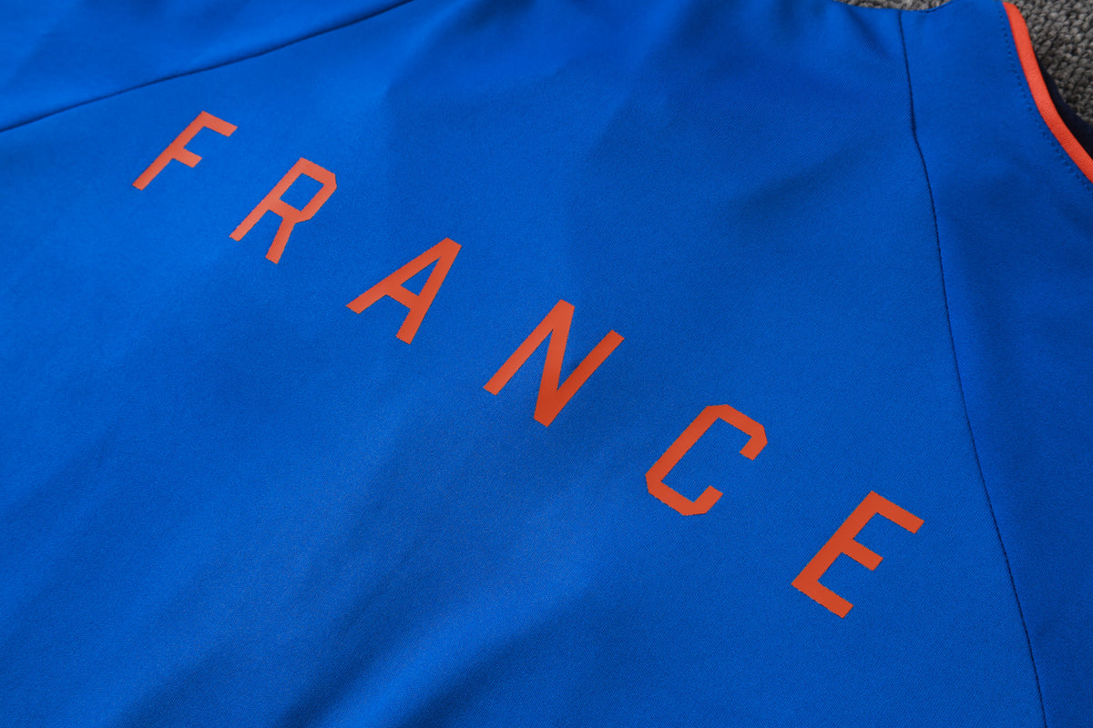 2026 France Blue Half Zip Training Suit Adults Or Children