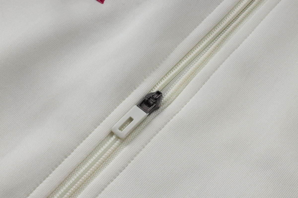 2026-27 Real Madrid Beige Full Zip Training Suit Adults Or Children