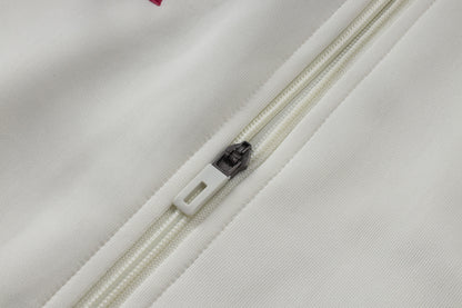 2026-27 Real Madrid Beige Full Zip Training Suit Adults Or Children