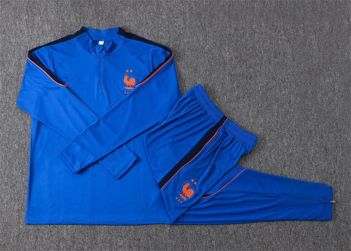 2026 France Blue Half Zip Training Suit Adults Or Children