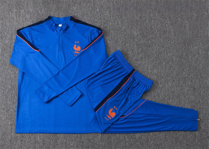 2026 France Blue Half Zip Training Suit Adults Or Children