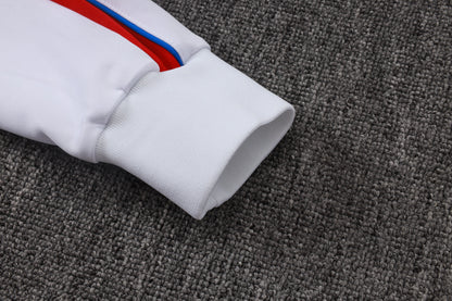 2026-27 Paris White Red Full Zip Training Suit Adults Or Children