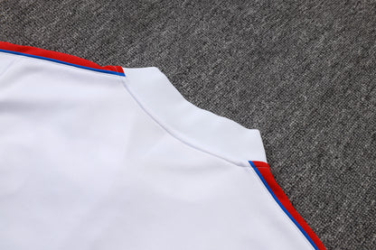 2026-27 Paris White Red Full Zip Training Suit Adults Or Children