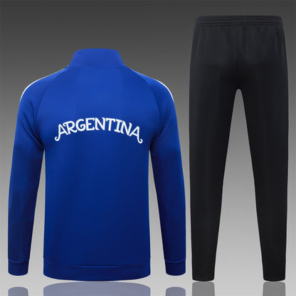 2026 Argentina Color Blue Full Zip Training Suit Adults Or Children