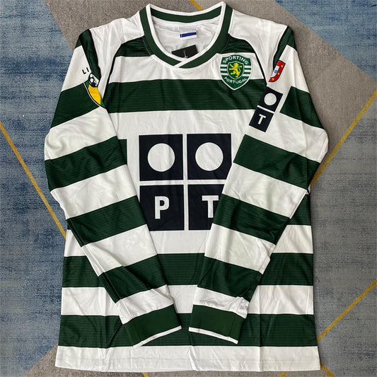 2001-03 Lisbon Home Retro Long Sleeve S-2XL