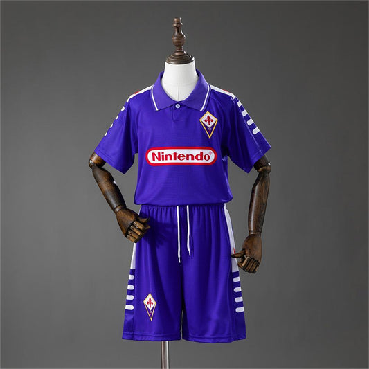 1998-99 Fiorentina Home Retro Kids Size 16-28