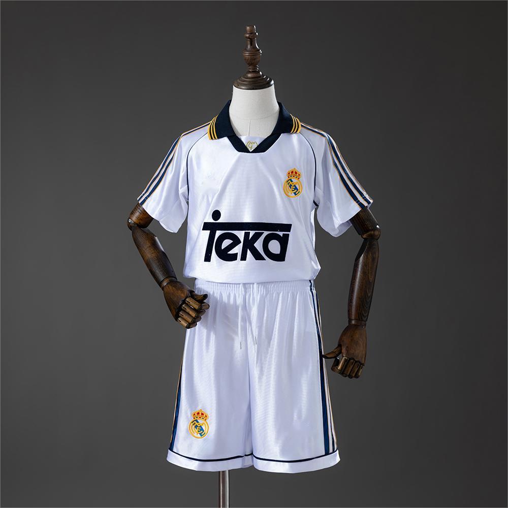 1998-00 Real Madrid Home Retro Kids SIZE 16-28