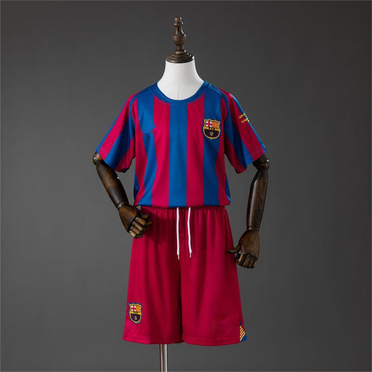 2005-06 Barcelona Home (UEFA Champions League) Retro Kids SIZE 16-28