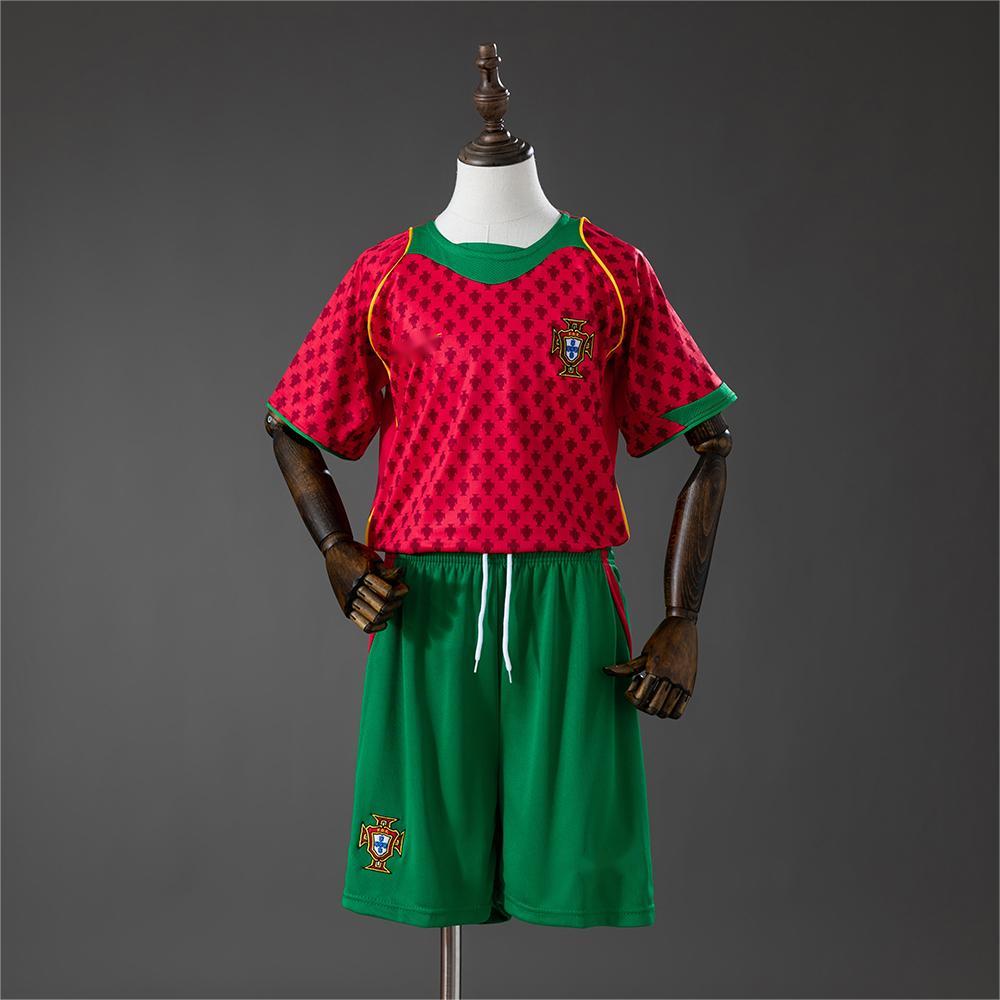 2004 Portugal Home Retro Kids Size 16-28