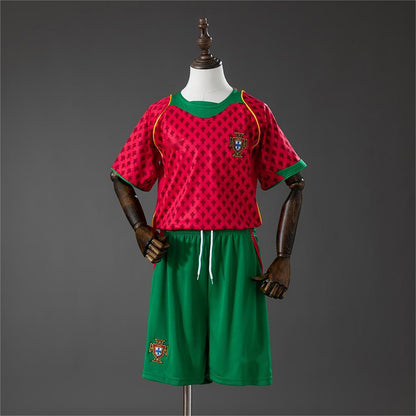 2004 Portugal Home Retro Kids Size 16-28