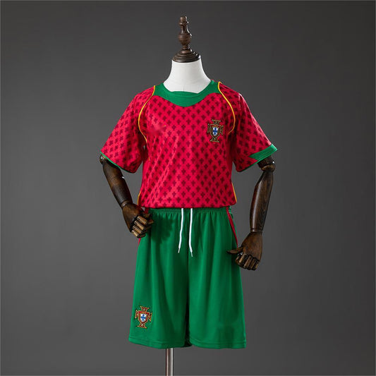 2004 Portugal Home Retro Kids Size 16-28