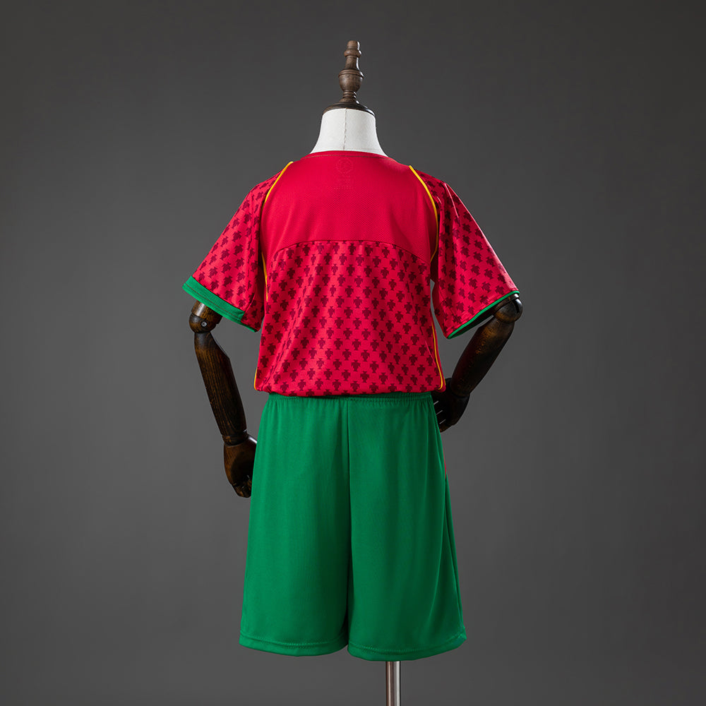 2004 Portugal Home Retro Kids Size 16-28