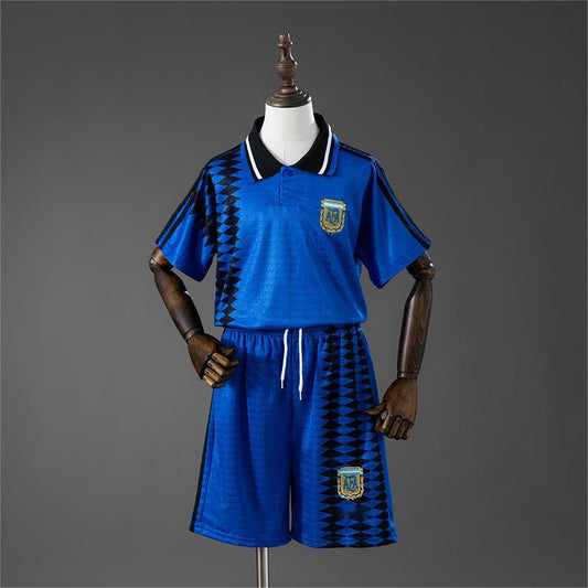 1994 Argentina Away Retro Kids SIZE 16-28