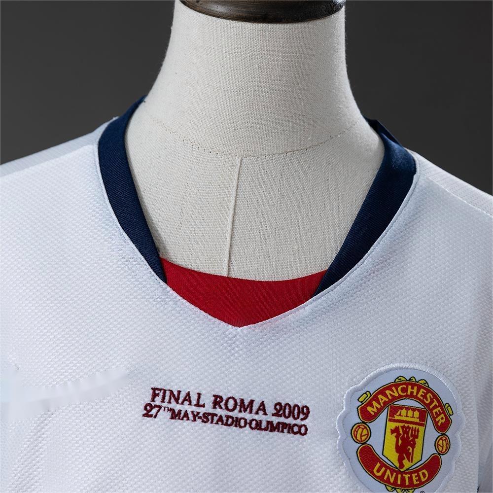 2008-09 Manchester United Away (UEFA Champions League) Retro Kids SIZE 16-28