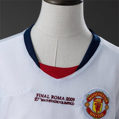 2008-09 Manchester United Away (UEFA Champions League) Retro Kids SIZE 16-28