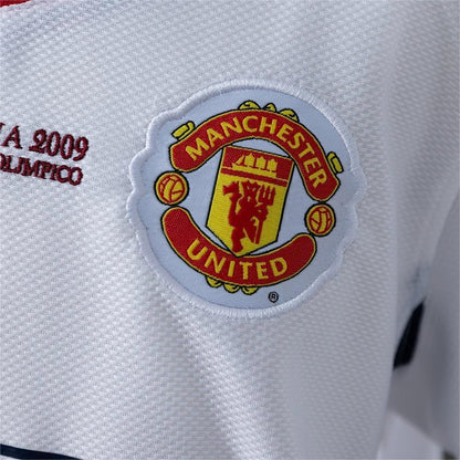 2008-09 Manchester United Away (UEFA Champions League) Retro Kids SIZE 16-28