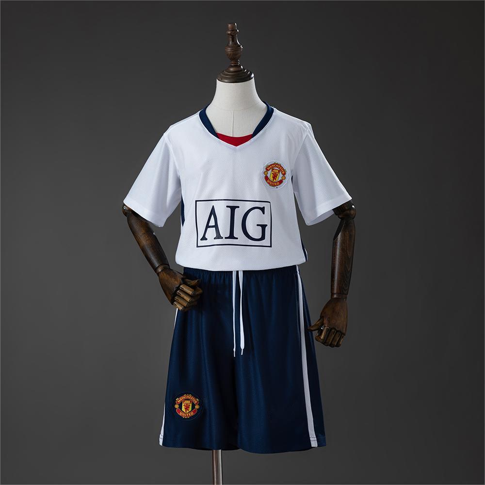 2008-09 Manchester United Away (League Edition) Retro Kids Size 16-28