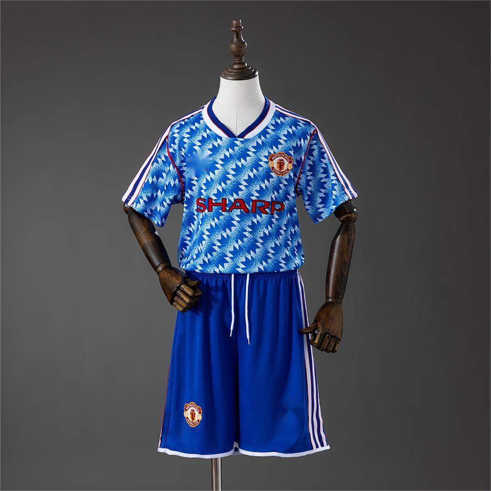 1990-92 Manchester United Away Retro Kids SIZE 16-28