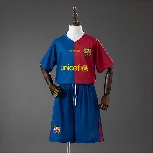 2008-09 Barcelona Home Retro Kids Size 16-28