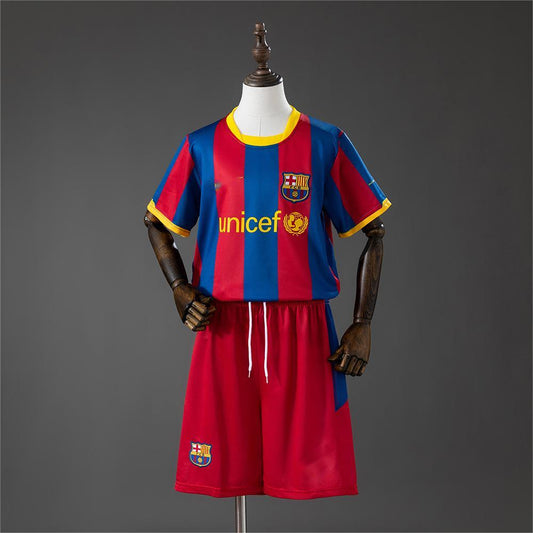 2010-11 Barcelona Home Retro Kids Size 16-28