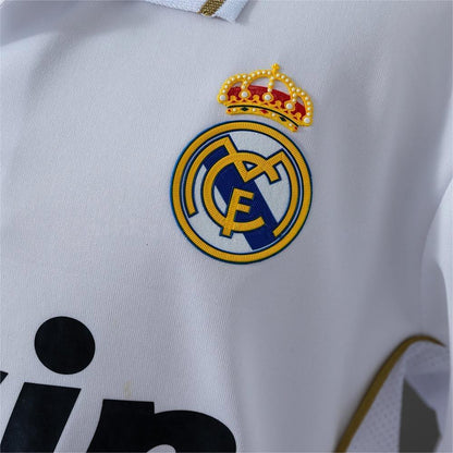 2011-12 Real Madrid Home Retro Long Sleeve Kids  Size 16-28