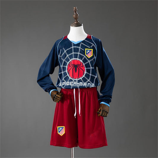 2004-05 Atletico Madrid Away Retro Long Sleeve Kids SIZE 16-28