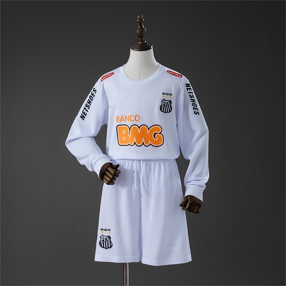 2012-13 Santos Home Retro Long Sleeve Kids Size 16-28