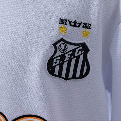 2012-13 Santos Home Retro Long Sleeve Kids Size 16-28