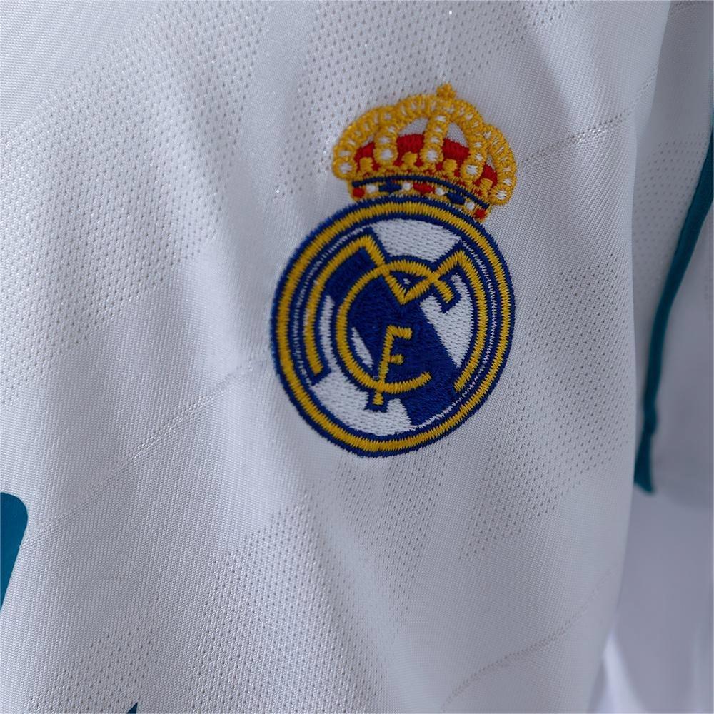 2017-18 Real Madrid Home Retro Long Sleeve Kids Size 16-28