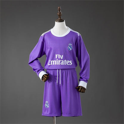 2016-17 Real Madrid Away Retro Long Sleeve Kids SIZE 16-28