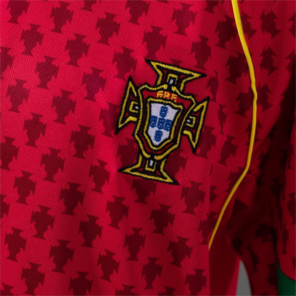 2004 Portugal Home Retro Long Sleeve Kids SIZE 16-28