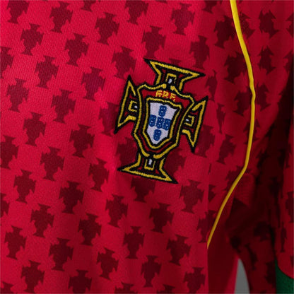 2004 Portugal Home Retro Long Sleeve Kids SIZE 16-28