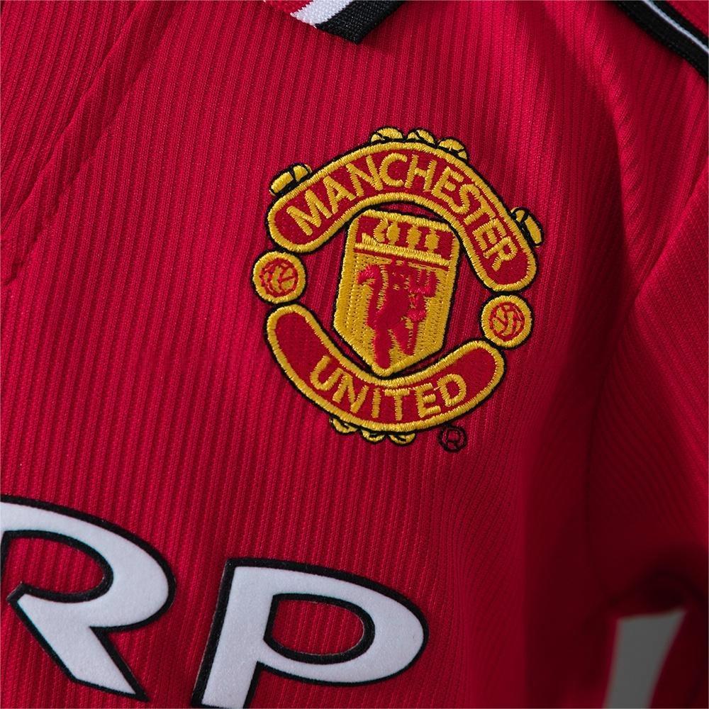 1998-99 Manchester United Home Retro Long Sleeve Kids SIZE 16-28