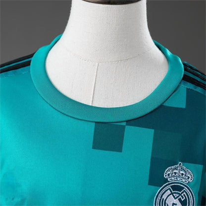 2017-18 Real Madrid Third Away Retro Long Sleeve Kids SIZE 16-28
