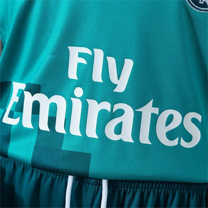 2017-18 Real Madrid Third Away Retro Long Sleeve Kids SIZE 16-28