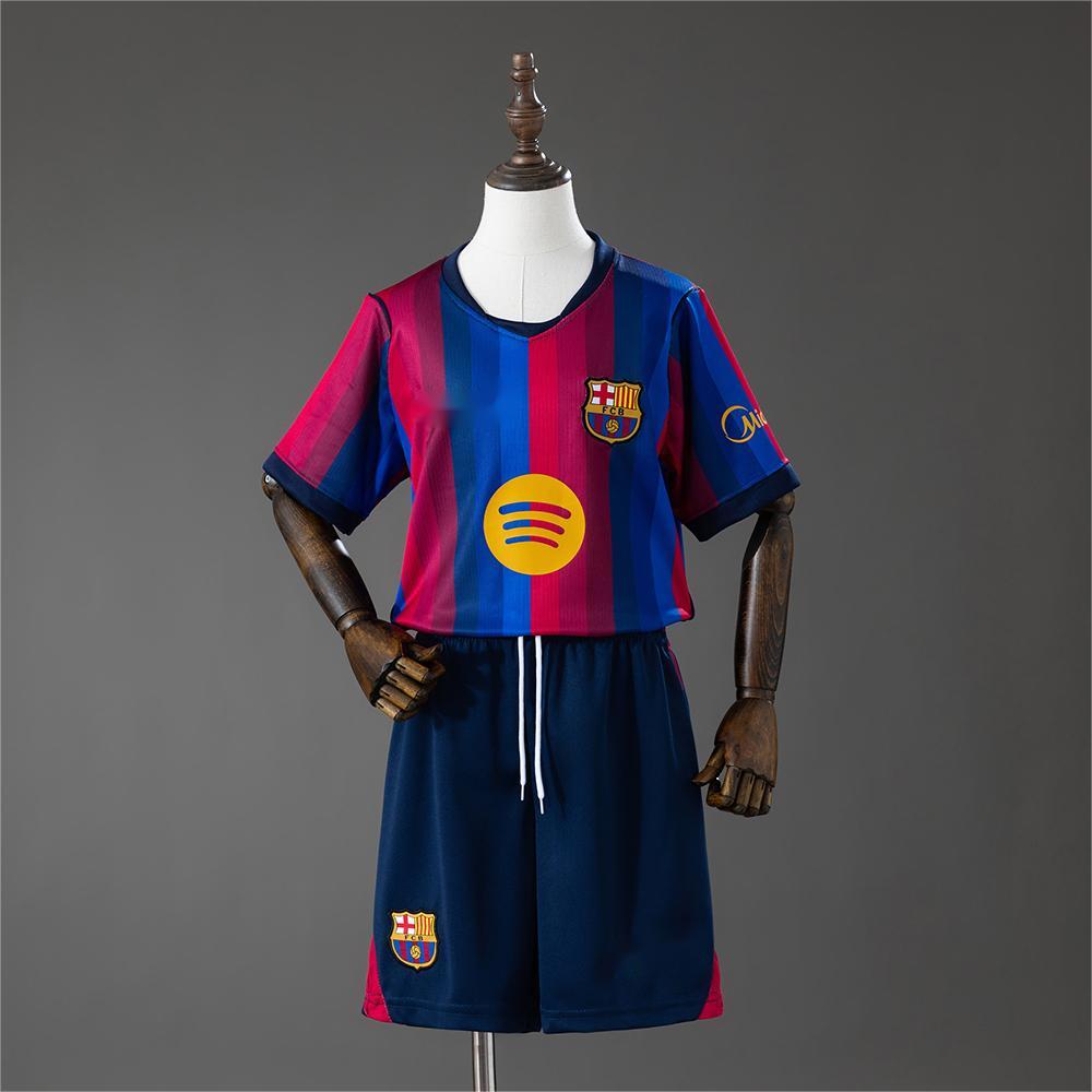 2026-27 Barcelona Home Kids Kit Jersey Size 16-28