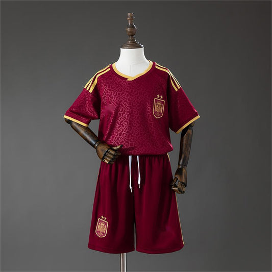 2026 Spain 2 Stars Maroon Special Edition Kids Size 16-28