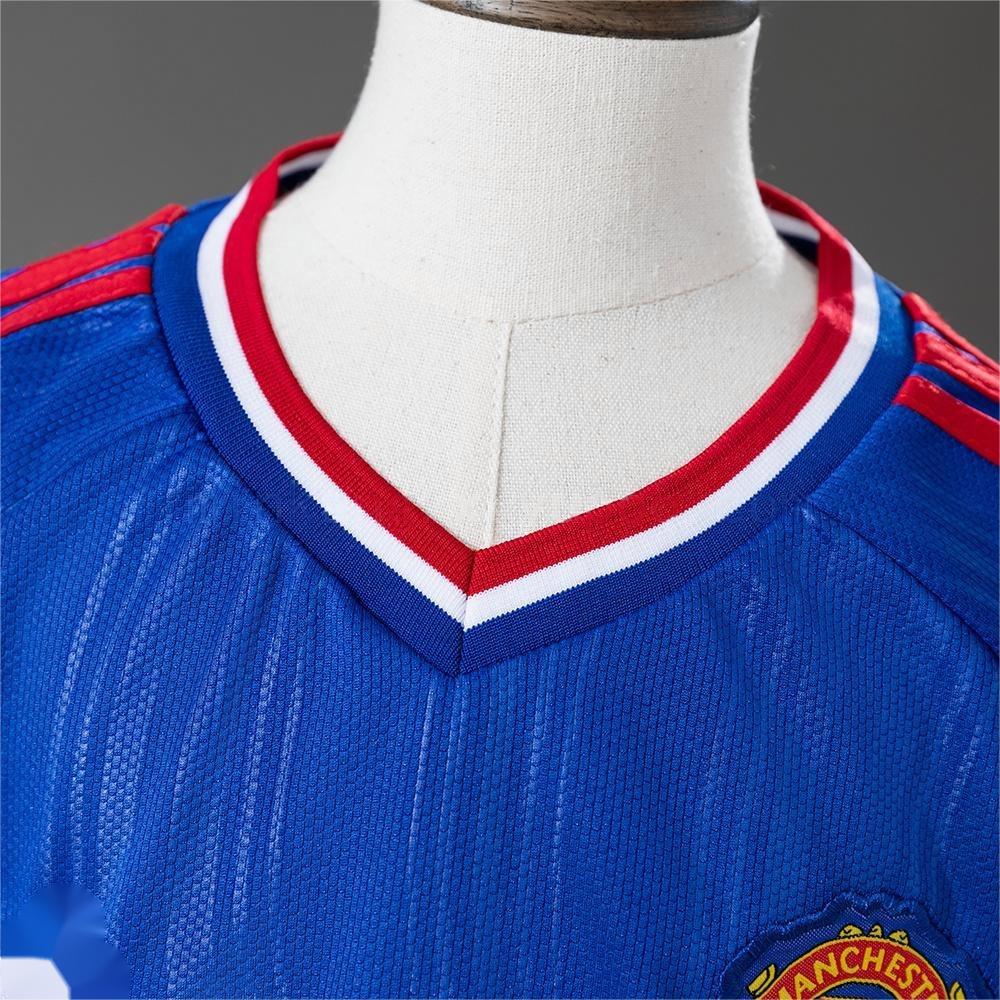 2026-27 Manchester United Auswärtstrikot Blau Kinder 16-28