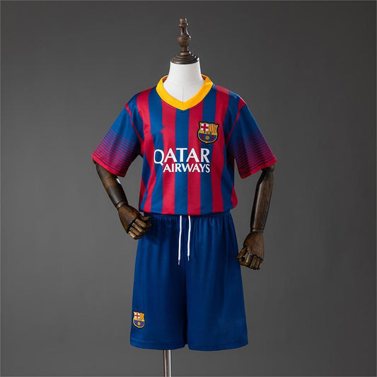 2013-14 Barcelona Home Retro Kids Size 16-28