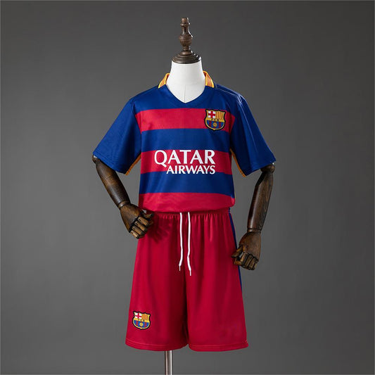 2015-16 Barcelona Home Retro Kids Size 16-28