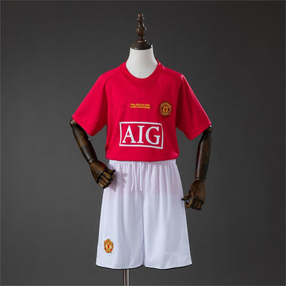 2007-08 Manchester United Home Retro Kids Size 16-28
