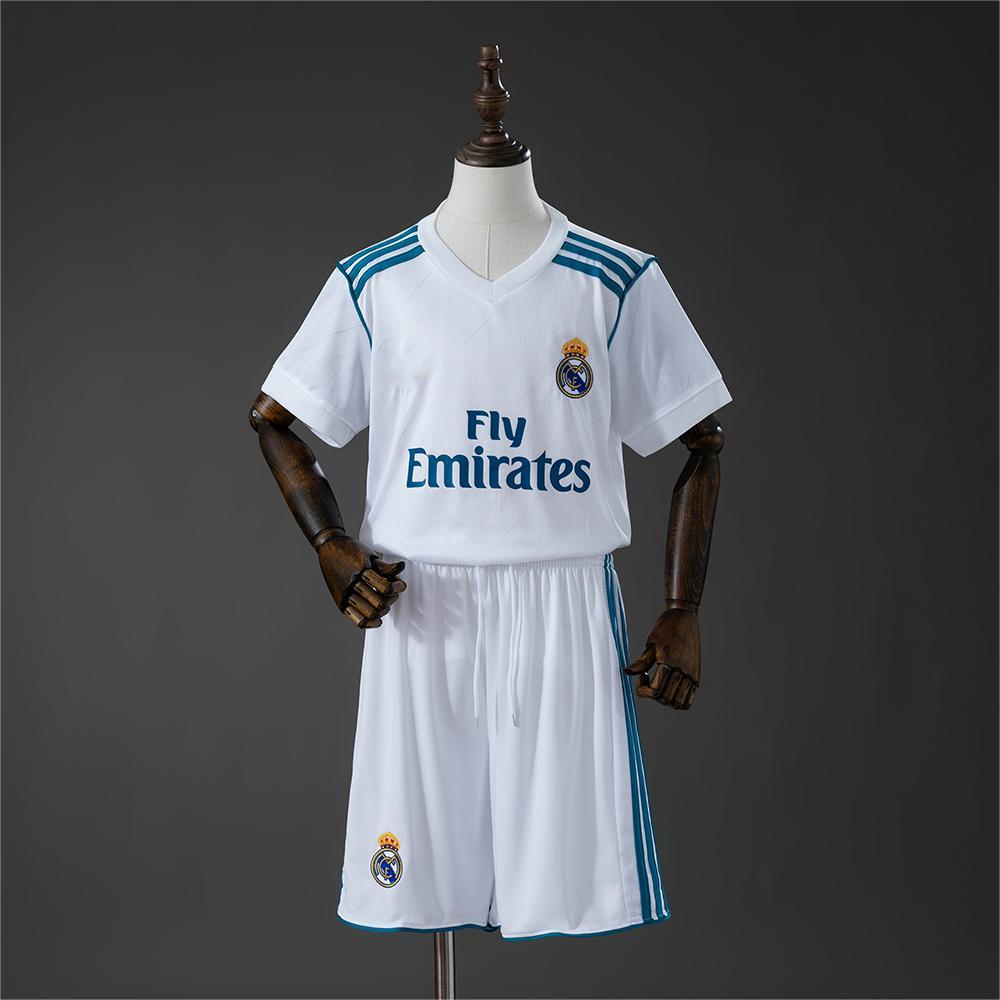 2017-18 Real Madrid Home Retro Kids Size 16-28