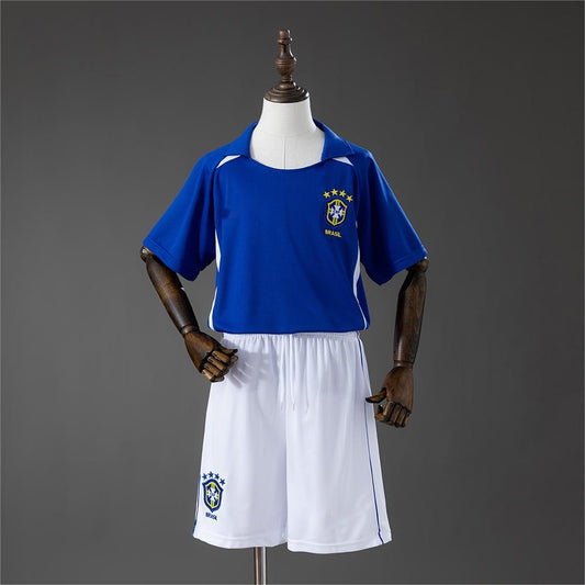 2002 Brazil Away Retro Kids SIZE 16-28