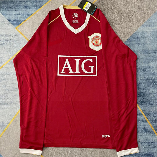 2006-07 Manchester United Home Retro Long Sleeve S-2XL