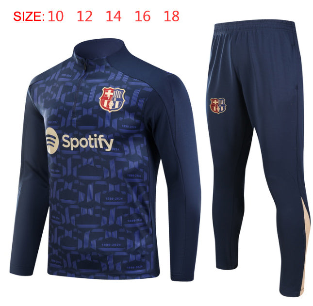 2024-25 Barcelona Shangqing Training Suit Kids Size 10-18