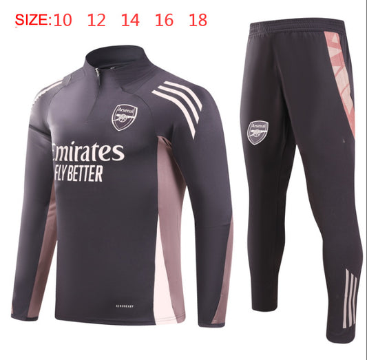 2024-25 Arsenal Purple Training Suit Kids Size 10-18