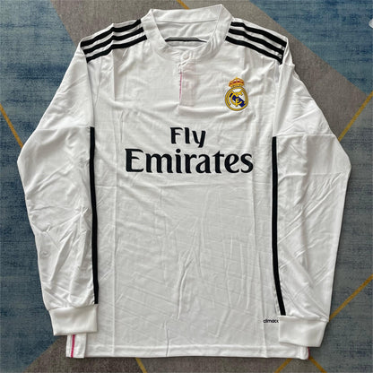 2014-15 Real Madrid Home Retro Long Sleeve S-2XL